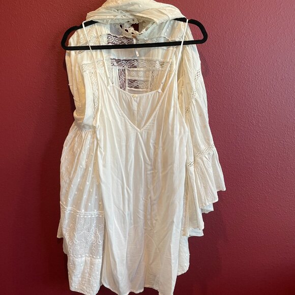 Free People Dreamy White Mini Dress; Size S - Picture 8 of 10